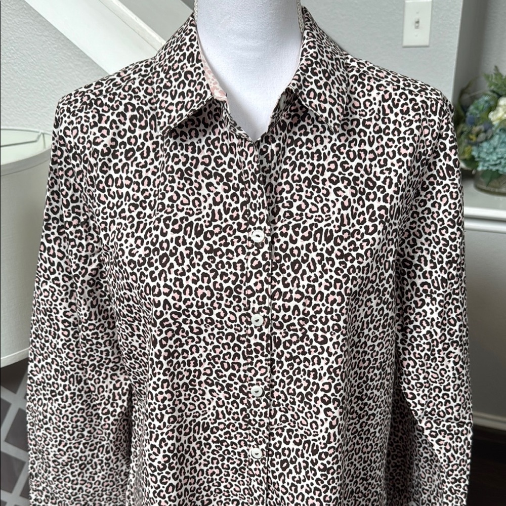 Foxcroft Luxe Leopard Long Sleeve Tunics - Picture 4 of 16